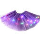 LED-Lichtende Tutu-rok – Drievoudige Tule & Glinsterende Pailletten