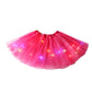 LED-Lichtende Tutu-rok – Drievoudige Tule & Glinsterende Pailletten