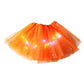 LED-Lichtende Tutu-rok – Drievoudige Tule & Glinsterende Pailletten