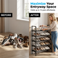 🎁 Sinterklaasactie: 50% korting👟 Verticaal schoenenrek van metaal – ruimtebesparend, stofdicht en eenvoudig te monteren; ideaal voor kast en hal, past zelfs in krappe ruimtes.