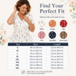 👗Damesjurk met V-hals, bloemenprint en gedraaide taille