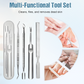 Manicure- en pedicureset van roestvrij staal