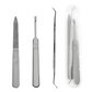Manicure- en pedicureset van roestvrij staal