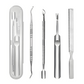Manicure- en pedicureset van roestvrij staal