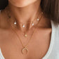 Elegante meerlaagse ketting met een sierlijke hanger