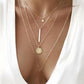Elegante meerlaagse ketting met een sierlijke hanger