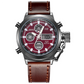 ⌚Vintage tweeledig display waterdicht mechanisch horloge
