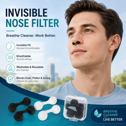 📢📢 50% KORTING!!👃 Onzichtbare, wasbare, stofwerende neusfilters