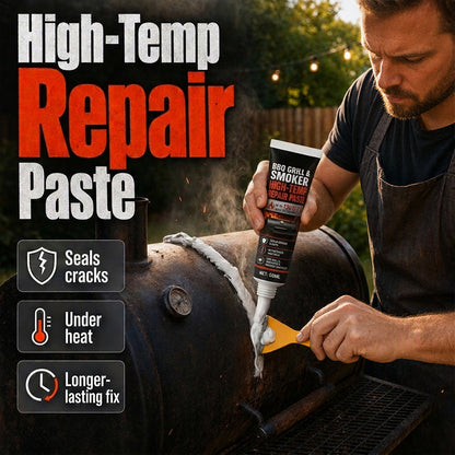 Hittebestendige reparatiepasta voor BBQ-grill en smoker met schraper