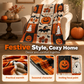 👻 Halloween Hippie Patchwork Woondeken met Franjes