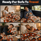 👻 Halloween Hippie Patchwork Woondeken met Franjes