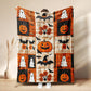 👻 Halloween Hippie Patchwork Woondeken met Franjes