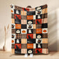 👻 Halloween Hippie Patchwork Woondeken met Franjes