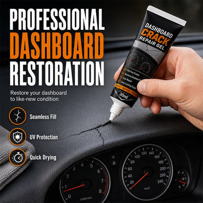 Professionele gel voor het repareren van barsten in het dashboard van een auto