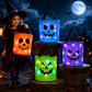 🎃🧛LED Halloween-pompoenlampjes-snoepemmers & non-woven tassen – herbruikbare trick-or-treat-buidels voor kids, ook leuk als feestcadeautje.