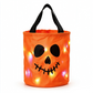 🎃🧛LED Halloween-pompoenlampjes-snoepemmers & non-woven tassen – herbruikbare trick-or-treat-buidels voor kids, ook leuk als feestcadeautje.