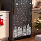 📢📢  1+1 gratis⏰🎄 Kerststad raamstickerset