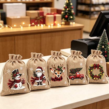 🎄Kerstcadeauzakjes met trekkoord