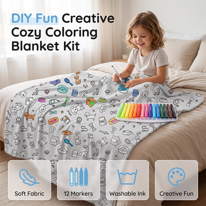 🎅Vroeg kerstcadeau: 50% KORTING🎄🎨DIY-kleurdeken voor het hele gezin, geschikt voor alle leeftijden🎁Het perfecte cadeau voor familie en vrienden