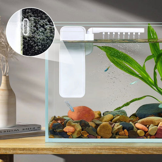 📢📢 50% KORTING!! 🐠 Compact aquariumfilter met filtratie en beluchting