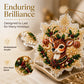 🎄 12-delige DIY diamond painting set voor kerstornamenten