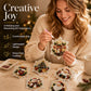 🎄 12-delige DIY diamond painting set voor kerstornamenten