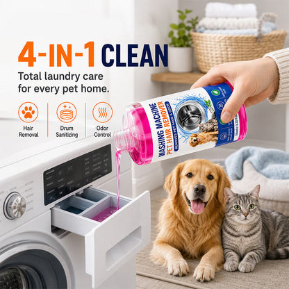 📢📢  1+1 gratis🐾4-in-1 wasmachine reiniger – verwijdert dierenharen, ontsmet de trommel & elimineert geurtjes in 1 wasbeurt. Veilig voor huisdieren! ✨🧺