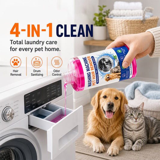 📢📢  1+1 gratis🐾4-in-1 wasmachine reiniger – verwijdert dierenharen, ontsmet de trommel & elimineert geurtjes in 1 wasbeurt. Veilig voor huisdieren! ✨🧺