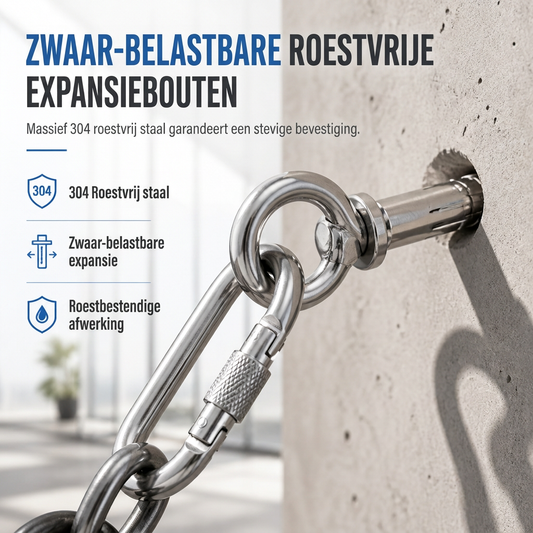 304 roestvrijstalen expansiehaakbouten