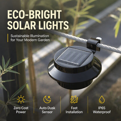 🌞 Solar LED Dakgoot Wandlamp | Buitenverlichting