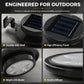 🌞 Solar LED Dakgoot Wandlamp | Buitenverlichting