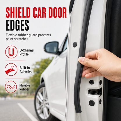 📢📢  1+1 gratis🚗 Universele deurrandbeschermer – absorbeert stoten, voorkomt lakschade & krassen. Flexibel PVC, eenvoudig te installeren – 5/8/10 m! ✨🛡️