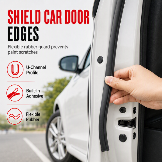 📢📢  1+1 gratis🚗 Universele deurrandbeschermer – absorbeert stoten, voorkomt lakschade & krassen. Flexibel PVC, eenvoudig te installeren – 5/8/10 m! ✨🛡️