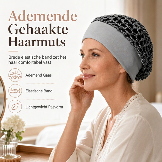 📢📢  1+1 gratis🧢 Rekbare slaapmuts met brede rand, set van zachte bescherming voor haarverzorging en schoonheid tijdens de nacht (douchemuts voor thuis in de badkamer)