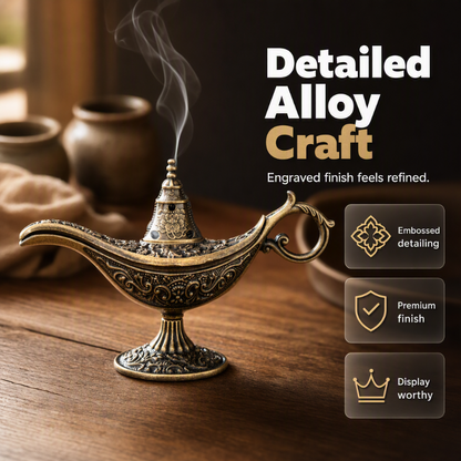 📢📢  1+1 gratis🪔 Retro Aladdin-wenslamp-wierookbrander, vintage aromaverstuiver