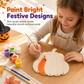 📢📢  1+2 gratis🎃DIY houten pompoen decoratie – schilder, monteer & hang uw eigen Halloween-pompoen op. Inclusief verf & penseel bij geselecteerde varianten! ✨🖌️