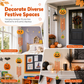 📢📢  1+2 gratis🎃DIY houten pompoen decoratie – schilder, monteer & hang uw eigen Halloween-pompoen op. Inclusief verf & penseel bij geselecteerde varianten! ✨🖌️