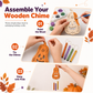 📢📢  1+2 gratis🎃DIY houten pompoen decoratie – schilder, monteer & hang uw eigen Halloween-pompoen op. Inclusief verf & penseel bij geselecteerde varianten! ✨🖌️