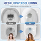 📢📢 50% KORTING!! 🚽 Wegwerp-toiletborstelset met wandhouder | 360° draaibare sponskoppen | navulpads voor diepe reiniging van kalkaanslag & nare geuren | boorloze badkamerschoonmaakset