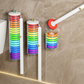 📢📢 50% KORTING!! 🚽 Wegwerp-toiletborstelset met wandhouder | 360° draaibare sponskoppen | navulpads voor diepe reiniging van kalkaanslag & nare geuren | boorloze badkamerschoonmaakset