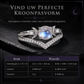 📢📢 1+1 gratis🌙 Dames ringenset met Witchy Triple Moon-motief – Boho stapelbare ringen van loodvrij koper en onbehandelde natuurlijke maansteen voor emotionele rust.