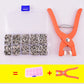 📢📢 50% KORTING🧵 Naaiset voor naadloos stikken – onzichtbare gekleurde metalen gespen & handmatige druktang | DIY-hobbyaccessoires voor kleding, hoeden en huishoudelijk naaigerei.