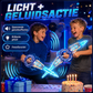 📢📢 50% KORTING!! ⚔️Oplaadbaar Dubbelbladig Lichtgevend Zwaard – 360° draaien, uitschuifbaar, 24 lichtstanden, bewegingsgeluiden, USB-C. Een episch cadeau voor kinderen vanaf 6 jaar! 🎁💪