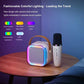 📢📢 50% KORTING!! 🎤 Draagbare mini karaokemachine met 2 draadloze microfoons – oplaadbare USB-bluetoothspeaker met LED-verlichting, ideaal voor familiefeesten en verjaardagsfeestjes.
