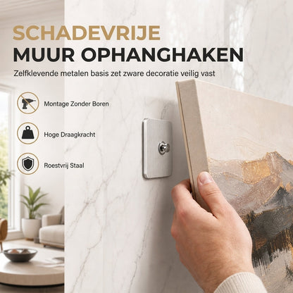 📢📢 50% KORTING!! 🪝 Zelfklevende transparante wandhaken met sterke hechting – naadloze plakhangers voor fotolijsten, klokken, wandstickers en ijzeren organizers.