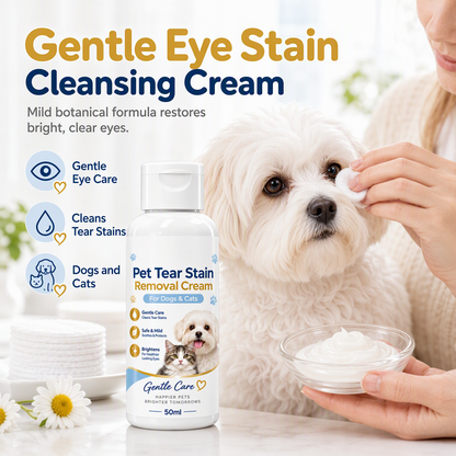 📢📢 1+1 gratis🐾 Traanvlekverwijderaar-crème voor huisdieren – mild voor huid en vacht | eenvoudig aan te brengen | bestel vandaag!