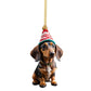 📢📢 50% KORTING🎄🐶 Set van 7 kerstboomhangers in de vorm van puppy's.
