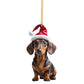 📢📢 50% KORTING🎄🐶 Set van 7 kerstboomhangers in de vorm van puppy's.