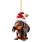 📢📢 50% KORTING🎄🐶 Set van 7 kerstboomhangers in de vorm van puppy's.