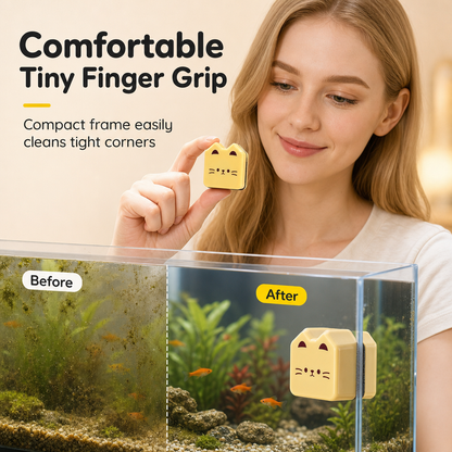 🧲 Magnetische aquariumruitreiniger